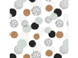 Toonbankrol Kangaro papier dots wit 80 grams 50 cm breed 200 meter