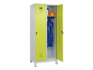 locker,HxBxD 1950x800x500mm,2vak,vak B 400mm,draaigrendel,voeten - 1