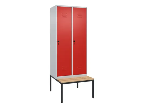 locker voor scheiding van kleding,HxBxD 2120x800x815mm,2vak