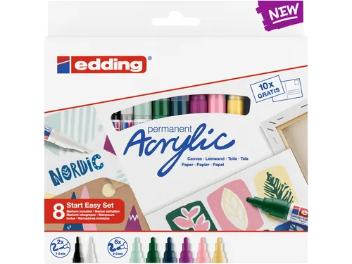 Acrylmarker edding starterskit klein Scandinavisch