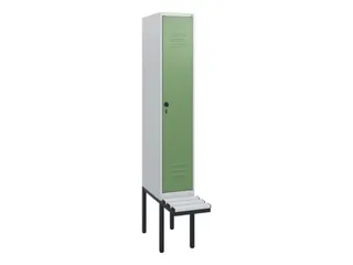 locker met bank,HxBxD 1950x300x815mm,1vak,vak B 300mm,draaigrendel - 1