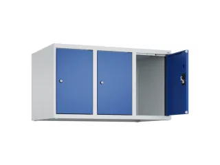 opzetkast,v. locker,3vak.,vak B 300mm,HxBxD 500x900x500mm,cilinderslot - 1
