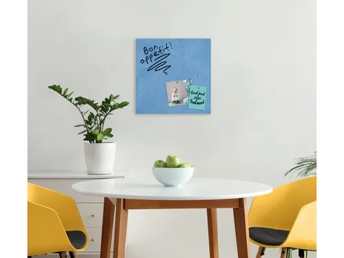 Glas Magneetbord Sigel Artverum Blue Structure mat 48x48cm