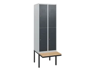 Dubbeldekse dekenkist,HxBxD 1950x600x815mm,2x2vak.,vak B 300mm - 1