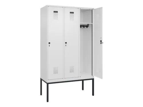 locker,HxBxD 2120x1200x500mm,3vak,vak B 400mm,draaigrendel