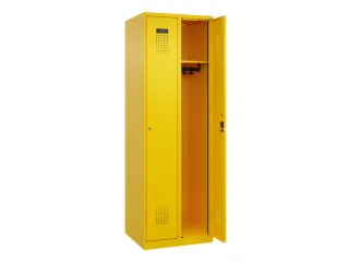 locker,HxBxD 1850x600x500mm,2vak,vak B 300mm,cil.-slot,staand op vloer - 2