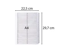Tabbladen karton 160g A4 1-50 wit