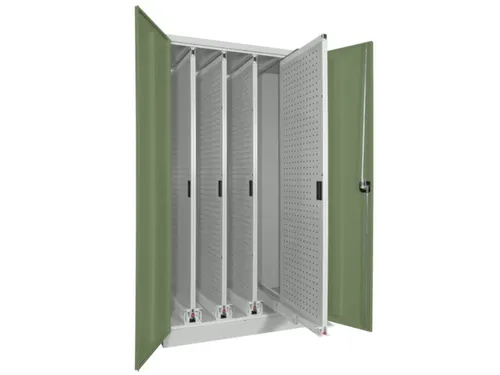 verticale kast cil.slot HxBxD 1950x1000x600mm RAL7035 front RAL6011