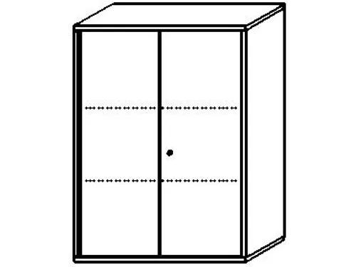 kantoorkast HxBxD 1150x800x430mm romp grafiet decor front onyxgrijs