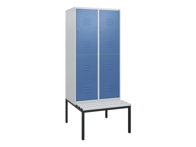 Dubbeldekse dekenkist,HxBxD 1950x800x815mm,2x2vak.,vak B 400mm