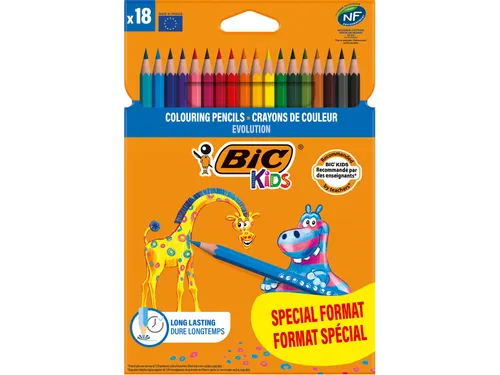 kleurpotlood Evolution, blister van 18 stuks