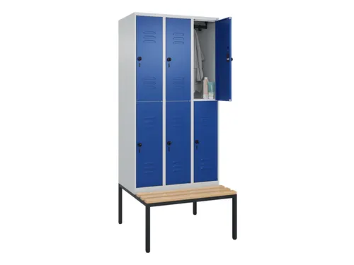 Dubbeldekse dekenkist,HxBxD 2120x900x815mm,3x2vak.,vak B 300mm