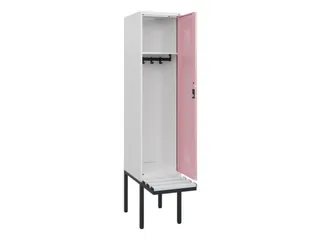 locker met bank,HxBxD 1950x400x815mm,1vak,vak B 400mm,cilinderslot - 1