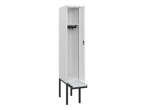 locker met bank,HxBxD 1950x300x815mm,1vak,vak B 300mm,cilinderslot