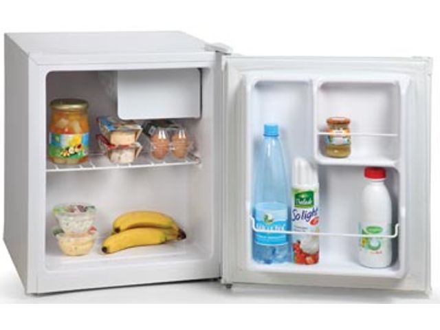 FOHERE Mini-koelkast, 46 liter, met ijsvak, kleine koelkast