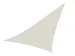 Voile solaire triangulaire 3,6x3,6x3,6m Crème