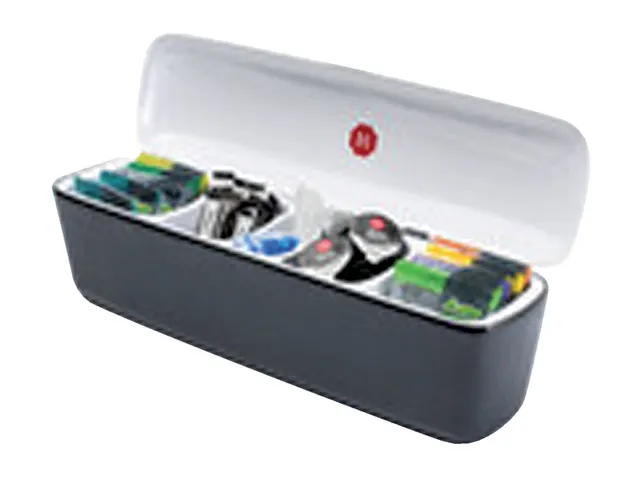 Tafeldispenser Douwe Egberts 5 vakken met inhoud zwart