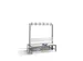 Banc 1500mm Lames Pvc Patères Porte-chaussures Double Ral7021