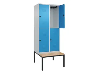 Dubbeldekse dekenkist,HxBxD 2120x800x815mm,2x2vak.,vak B 400mm - 2