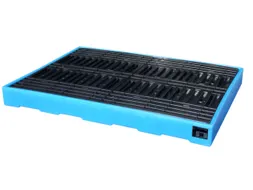 Platte Bodemopvangbak Opvangvolume 300l Pe 150 x 1660x 1260mm Pe-Palle
