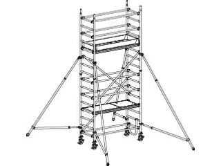 rolsteiger,reik H 5,25m,steiger H 4,49m,2platform(s),m. luik - 7