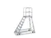 Bordestrap Aluminium Bordes 1680 X 600x 800mm 7treden Rooster