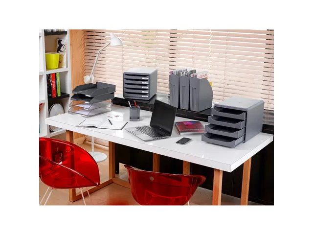 ECOTRAY Brievenbak O ffice grijs doorschi