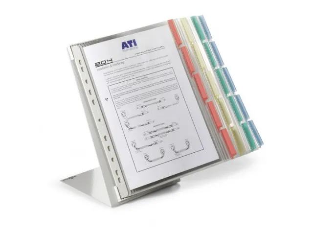 Durable Metalen Tafelstandaard A4 Function 5607 met 20 Zichtpanelen