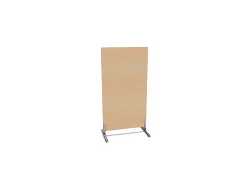 scheidingswand,HxB 1545x800mm,wand hout,frame staal,voeten,NE-esdoorn