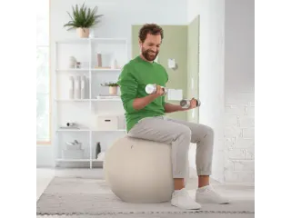 Leitz Ergo actieve zitbal anti-rol met stop-functie 75cm lichtgrijs - 8