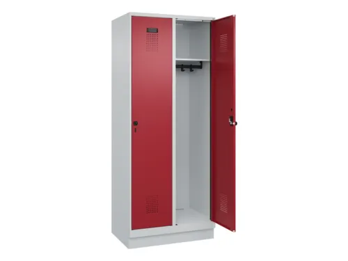 locker,HxBxD 1950x800x500mm,2vak,vak B 400mm,draaigrendel,sokkel