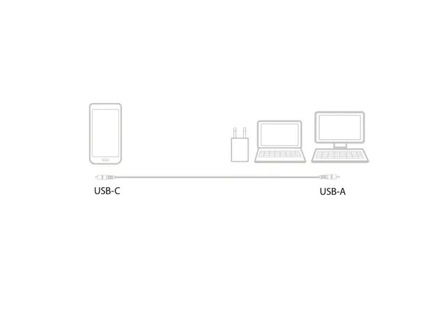 Kabel ACT USB 3.2 naar USB-C laad -en data 1 meter