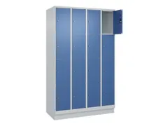 lockerkast,HxBxD 1950x1200x500mm,4x4vakken,vak B 300mm,cil.-slot