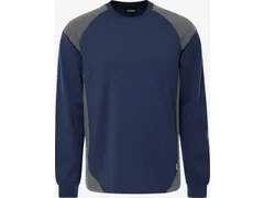 Fristads 7071 GTM T-shirt lange mouw marineblauw/grijs, maat L, per st
