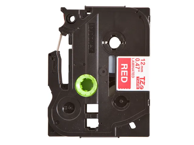 Labeltape Brother P-touch TZe-435 standaard 12mm wit op rood