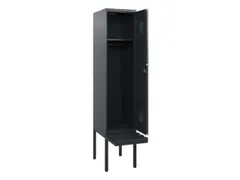 locker met bank,HxBxD 1950x400x815mm,1vak,vak B 400mm,cilinderslot