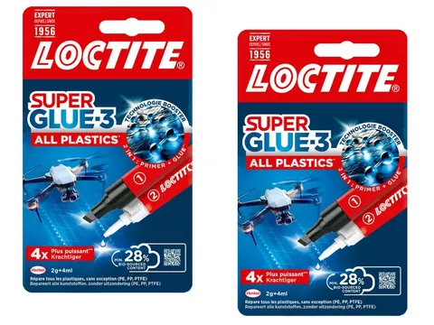 Secondenlijm Loctite All Plastic 2 gram + 4 ml 1+1 GRATIS