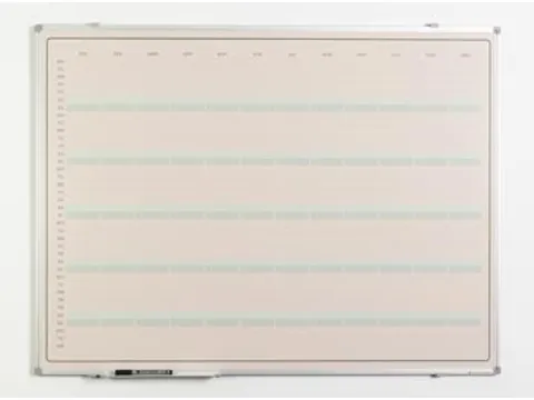planning annuel Elegance, magnétique, ft 90 x 120 cm