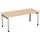 In hoogte verstelbaar bureau,HxBxD 680-820x1800x800mm,blad beuken