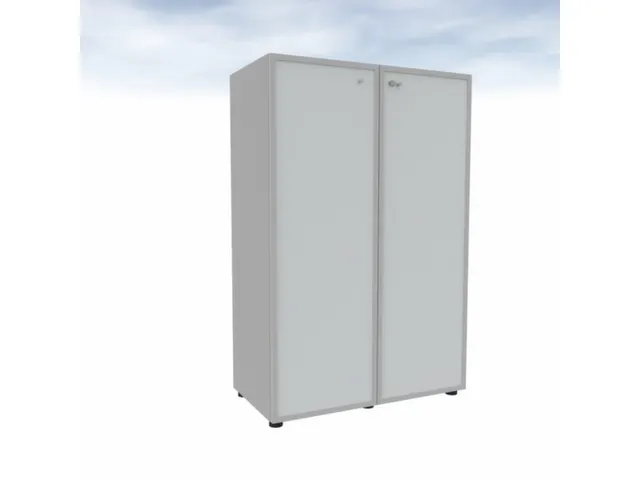 Armoire portes vitrées 1310x860x450mm bois/aluminium