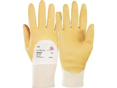 KCL Monsun 105 allround handschoenen, wit/geel, NBR, maat 10, 10 paar