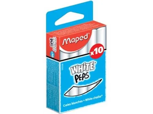 Schoolbordkrijt Maped White'Peps set à 10 stuks wit