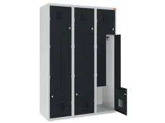 armoire vestiaire Z HxlxP 1800x1200x500mm porte-cadenas corps RAL7035