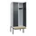 locker met bank,HxBxD 2120x800x815mm,2vak,vak B 400mm,draaigrendel