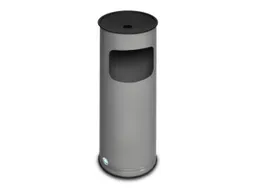 Combi-Asbak 610x250mm Aluminium Opvangbak Zwart Zilver 17 Liter