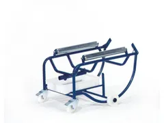 Vatenkantelaar Staal 810x720x575mm Opvangbak 10l 4 Wielen Ral5010