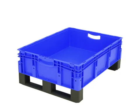 Euronorm Stapelkrat Pp 220x800x600mm 85l Dubbele Bodem Sledepoten