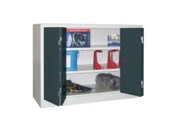 Ruime Vouwdeurkast 1000x1200x500mm 2legborden Ral7035 Front Ral7016