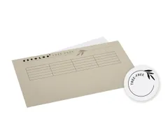 Vouwmap Djois Tree-Free folio gelijk 226gr grijs