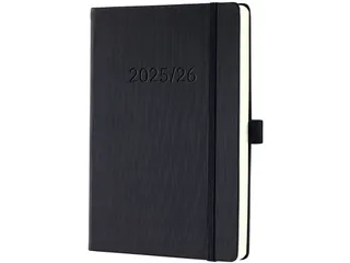Weekagenda Conceptum A5 25/26 18maands (NL/FR/EN/DU) zwart Hardcover - 1